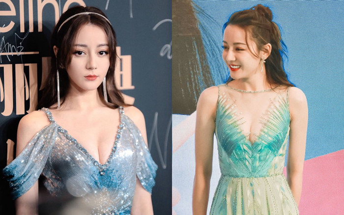 Cứ mặc váy khoét sâu vòng 1 đẫy đà, Địch Lệ Nhiệt Ba lại lên top search tìm kiếm Ảnh 2
