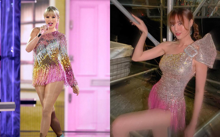 Taylor Swift và Ninh Dương Lan Ngọc diện bodysuit khoe trọn thân hình nóng bỏng Ảnh 2