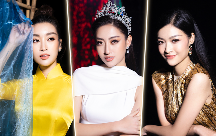 'Chị em song sinh' Đỗ Mỹ Linh - Lương Thùy Linh đọ sắc, Kiều Loan rạng rỡ thu hút mọi ánh nhìn Ảnh 2