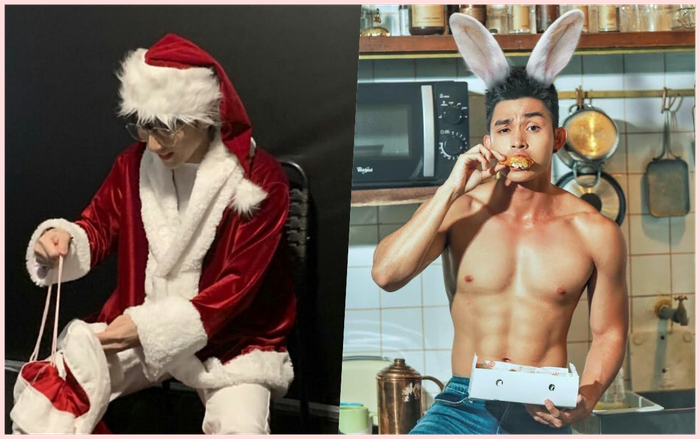 Sao Việt đón Giáng Sinh: Sơn Tùng hóa 'anh Noel' điển trai, Jun Phạm khoe body 'cực phẩm' Ảnh 2