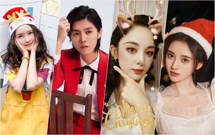 Cổ Lực Na Trát, Cúc Tịnh Y, Lý Thấm tung ảnh Giáng sinh đẹp mắt, Lộc Hàm khiến nhiều người lầm tưởng là… con gái Ảnh 2