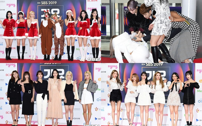 Thảm đỏ 'SBS Gayo Daejeon 2019': Thành viên Mamamoo té ngã, TWICE đọ sắc G-Friend, AOA và Itzy Ảnh 2