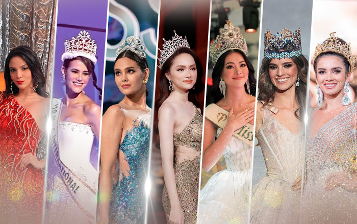 Final Walk của 7 hoa hậu quốc tế năm 2019: Hương Giang đẹp rực rỡ - Phương Khánh gây thương nhớ Ảnh 2