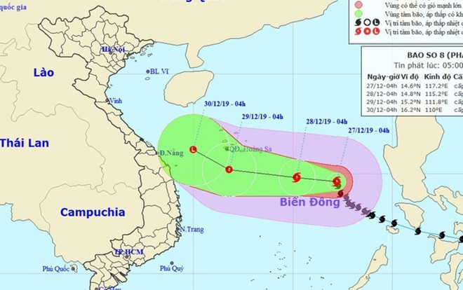 Bão số 8 ít có khả năng đi vào đất liền VIệt Nam Ảnh 2
