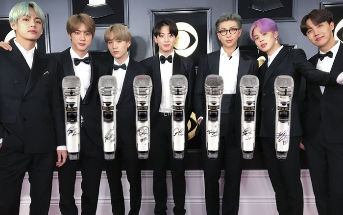 BTC Grammy gây tranh cãi khi bán đấu giá 7 chiếc micro của BTS sử dụng trong world tour Love Yourself để gây quỹ Ảnh 2