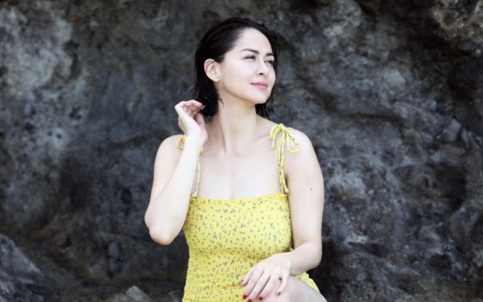 'Mỹ nhân đẹp nhất Philippines' Marian Rivera diện áo tắm tự tin với body mũm mĩm hậu sinh nở Ảnh 2