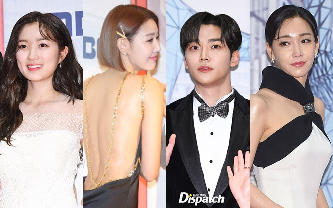 Thảm đỏ 'MBC Drama Awards 2019': Han Ji Hye khoe lưng trần nóng bỏng, Rowoon (SF9) sánh đôi Kim Hye Yoon Ảnh 2