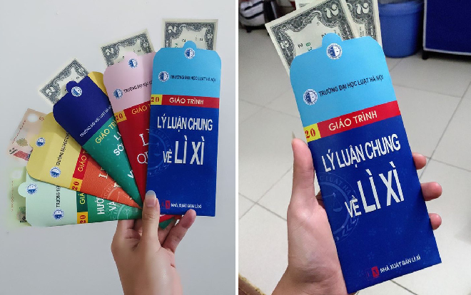 Xuất hiện bộ bao lì xì chủ đề giáo trình các môn học ám ảnh biết bao thế hệ sinh viên Ảnh 2