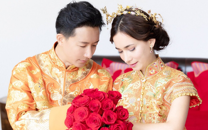 Quang cảnh hôn lễ ngọt ngào của Hàn Canh - Lư Tịnh San được tiết lộ, đặc biệt hơn chàng rể 'cả gan' trêu bố vợ Ảnh 2