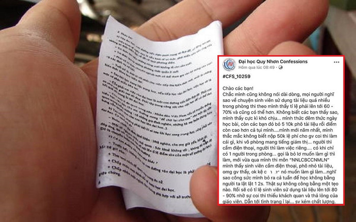 Thức đêm thức khuya học bài, sinh viên bức xúc khi thấy cảnh hầu hết phòng thi ngang nhiên sử dụng tài liệu Ảnh 2