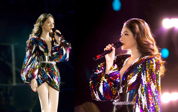 Hoa hậu Hương Giang khoe chân thon dài, diện váy cầu vồng tôn vinh cộng đồng LGBT Ảnh 2