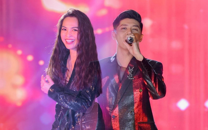 Hai cựu HLV Giọng Hát Việt Nhí Noo Phước Thịnh -  Hiền Thục 'đốt cháy' sân khấu đêm nhạc đầu năm tại TP HCM Ảnh 2