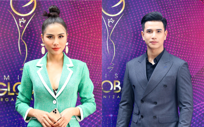 Cùng diện vest, nam vương Trịnh Bảo lịch lãm hết mức, đối lập Hoàng Hạnh gợi cảm Ảnh 2