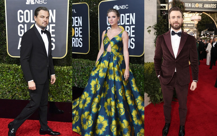 Taylor Swift diện đầm vàng dịu dàng, Chris Evans nổi bật giữa dàn quý ông lịch lãm trên thảm đỏ 'Quả cầu vàng 2020' Ảnh 2