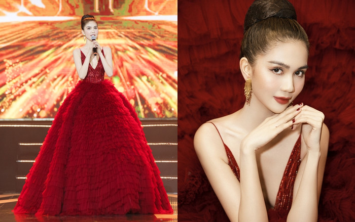 Ngọc Trinh diện đầm đỏ hở lưng gợi cảm, đọ sắc cùng Hariwon, Chi Pu trong sự kiện Ảnh 2