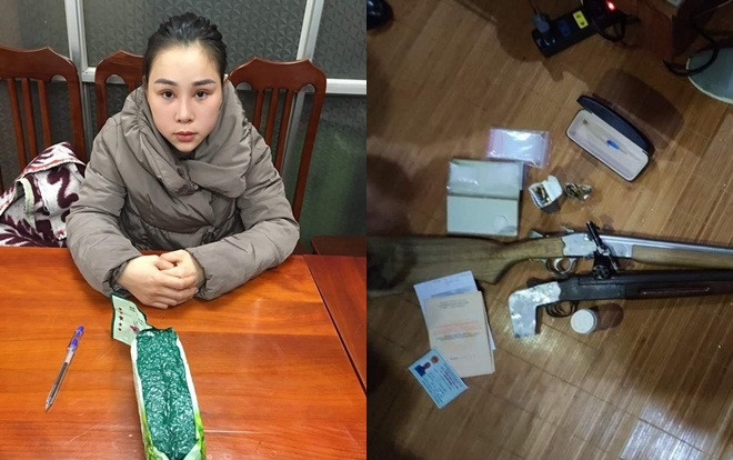Bắt 'hotgirl' cùng chồng cầm đầu đường đây buôn bán ma tuý Ketamin, thu giữ hai khẩu súng Ảnh 2