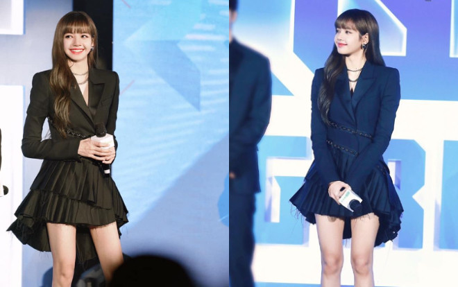 Lisa Black Pink lên top trending trên Weibo vì tỉ lệ cơ thể hoàn hảo nhờ chân dài + váy đen Ảnh 2