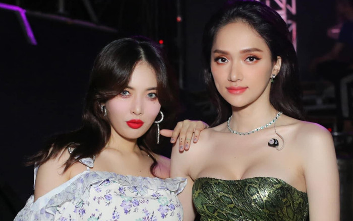 Hương Giang đẹp chuẩn 'hoa hậu quốc tế', tự tin đọ dáng cùng 'nữ hoàng quyến rũ' HyunA Ảnh 2