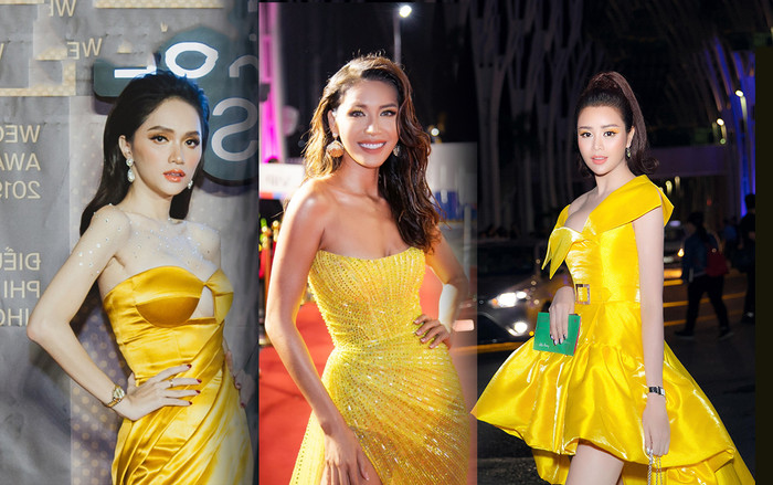 Loạt mỹ nhân Việt hóa thành nữ thần mặt trời với đầm vàng lộng lẫy, quét sạch thảm đỏ Ảnh 2