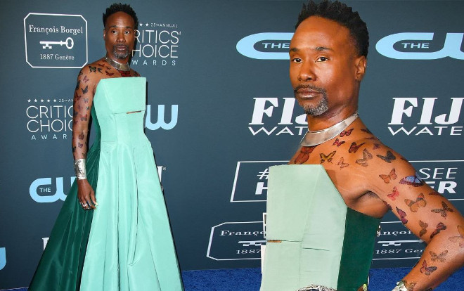 Billy Porter ngày càng lố khiến khán giả ngán ngẩm vì mặc váy khoe thân phản cảm Ảnh 2