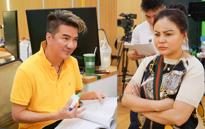 Sau tai nạn rách đầu, Đàm Vĩnh Hưng 'mướt mồ hôi' tập kịch cùng dàn nghệ sĩ Việt Ảnh 2