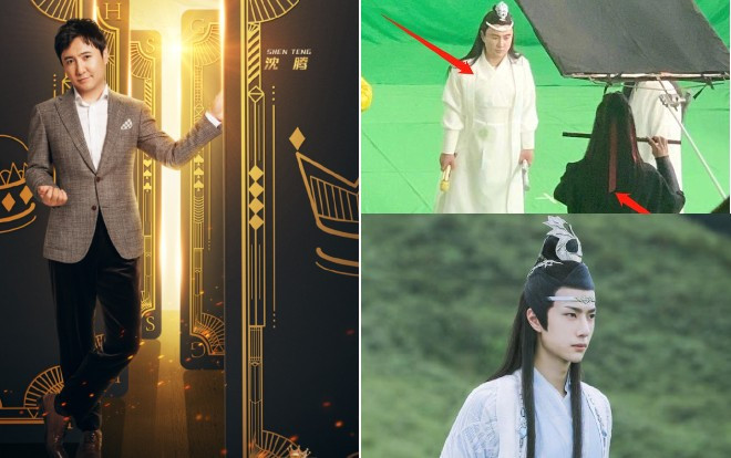 'Vương bài đối vương bài 5': Thẩm Đằng cosplay nhân vật Lam Vong Cơ, bóng lưng Ngụy Vô Tiện nhìn giống Tiêu Chiến Ảnh 2