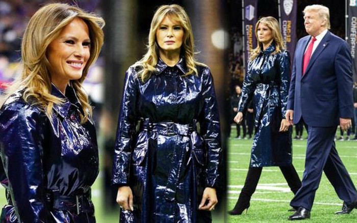 Bà Melania diện áo khoác và giày 1.600 USD đi xem giải vô địch quốc gia Ảnh 2