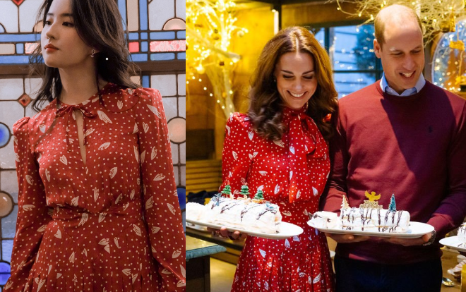 Đụng váy Công nương Kate, Lưu Diệc Phi chẳng kém cạnh mà còn tỏa sáng theo cách riêng Ảnh 2