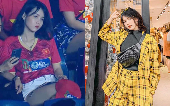 Nhan sắc cực phẩm của cô gái xuất hiện trên khán đài trận U23 Việt Nam - Jordan Ảnh 2