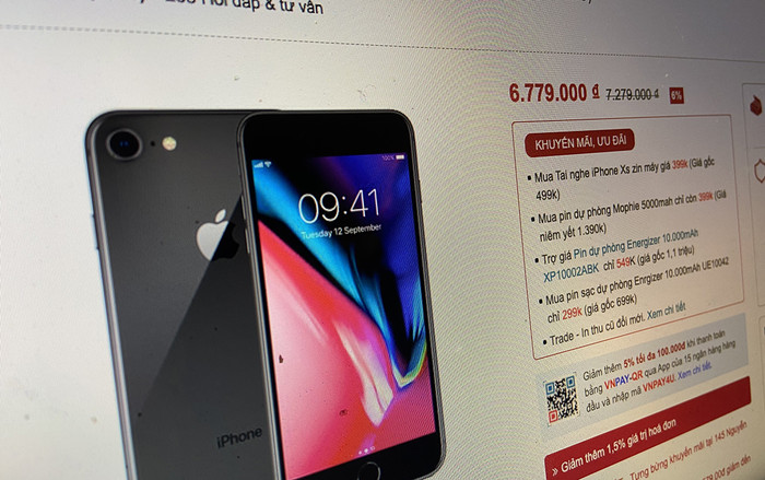 iPhone 8 quốc tế cũ tràn về VN với giá 6 triệu dịp cận Tết Ảnh 2