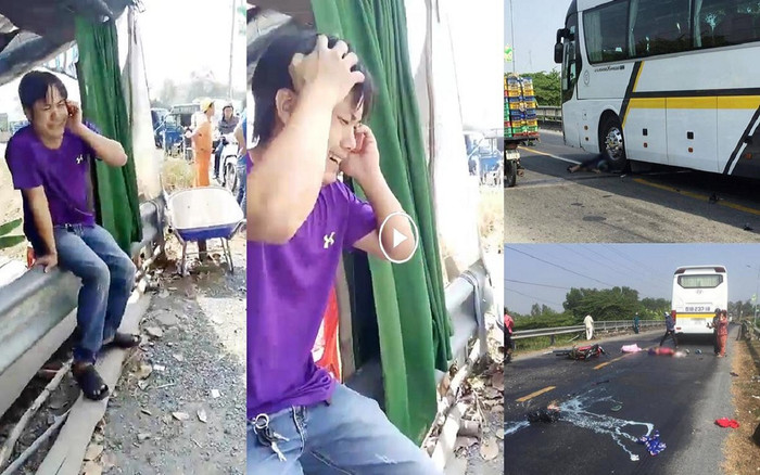 Cặp vợ chồng tử vong sau va chạm với xe khách, tài xế 'vò đầu bứt tai' bật khóc nức nở Ảnh 2