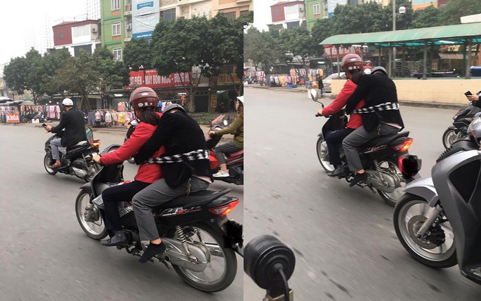 Chồng say xỉn đến mềm nhũn người, vợ đến tận nơi đón về và hành động gây chú ý trên đường Ảnh 2