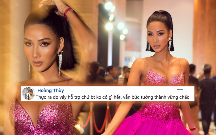 Hoàng Thùy lên tiếng trước nhận xét mặc váy 'o ép' vòng 1 quá mức: 'Vẫn bức tường vững chắc' Ảnh 2