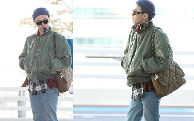 G-Dragon xách túi Chanel to 'chà bá' tại sân bay lên đường sang Pháp tham dự show thời trang Ảnh 2