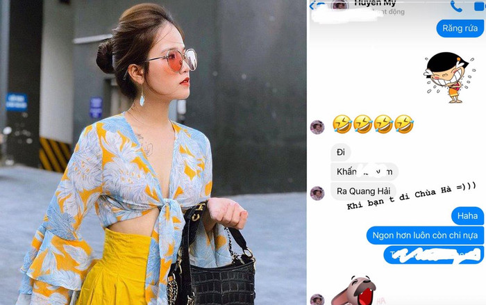 Khoe đi chùa cầu duyên với bạn, Huyền My công khai nhắc tên Quang Hải Ảnh 2