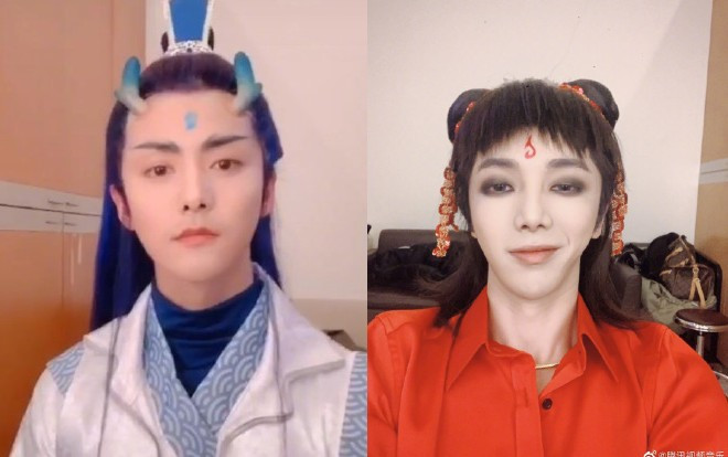 'Vương bài đối vương bài': Hình ảnh Mã Thiên Vũ - Hoa Thần Vũ cosplay Ngao Bính - Na Tra khiến dân mạng có một phen cười nghiêng ngã Ảnh 2