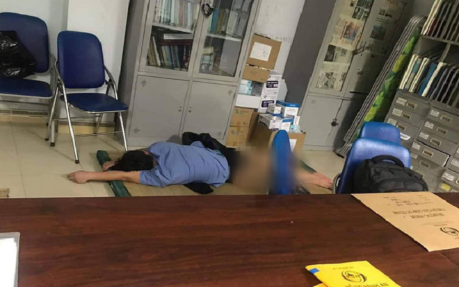 Xác minh thông tin 'nam bác sĩ ôm nữ sinh viên ngủ trong ca trực' Ảnh 2