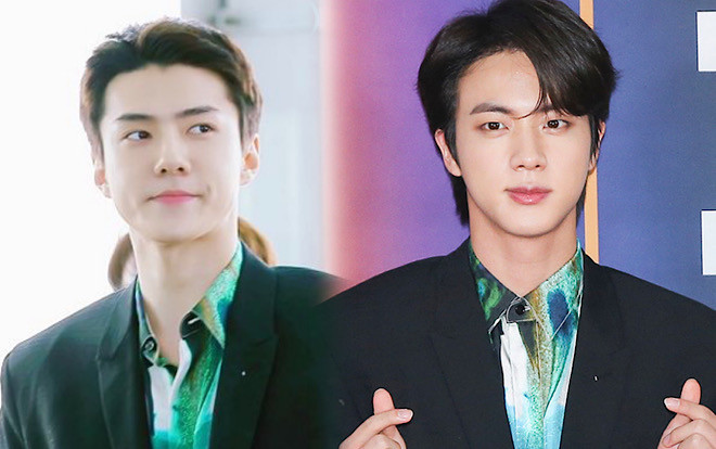 Đụng hàng trang phục hàng hiệu, Sehun (EXO) bị nhận xét kém sang hơn Jin (BTS) Ảnh 2