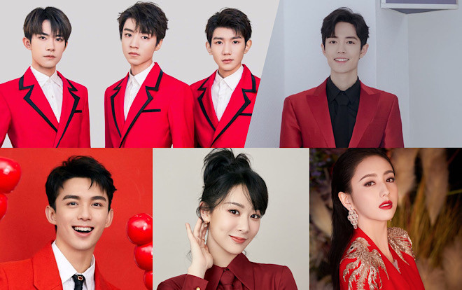 Bộ ảnh đẹp lung linh của TFBOYS, Tiêu Chiến, Dương Tử cùng loạt sao Cbiz tại 'Xuân Vãn CCTV 2020' Ảnh 2
