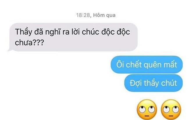 Hớn hở đòi thầy giáo lời chúc 'độc độc' dịp năm mới, nam sinh nhận ngay cái kết 'há miệng mắc quai' Ảnh 2