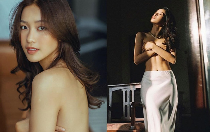 Đầu năm chơi lớn, Chi Pu và Khả Ngân cạnh tranh sự quyến rũ với hình ảnh che vòng 1 Ảnh 2