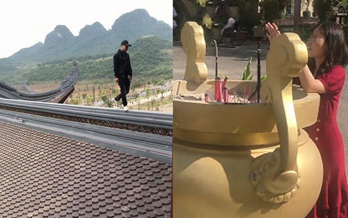 Ngán ngẩm trước hình ảnh đi chùa đầu năm: Hết chen lấn giành hàng đến cắm thẳng gậy chụp ảnh vào lư hương Ảnh 2