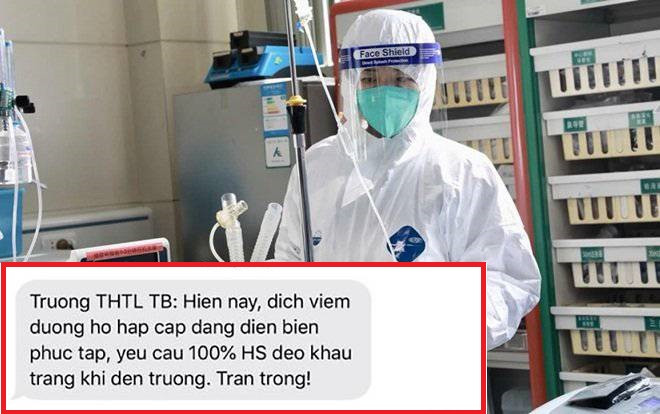 Nhiều trường học gửi tin nhắn cho phụ huynh, 'nhắc nhở' cùng phối hợp phòng chống virus Corona Ảnh 2