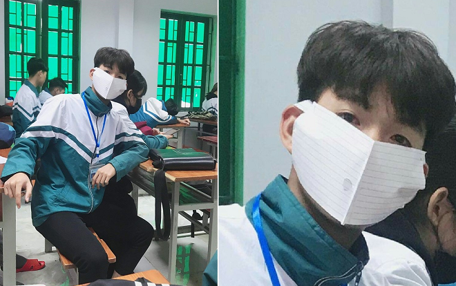 Không đủ tiền để mua khẩu trang, nam sinh nghĩ ra ý tưởng ‘bá đạo’ khiến CĐM thán phục Ảnh 2