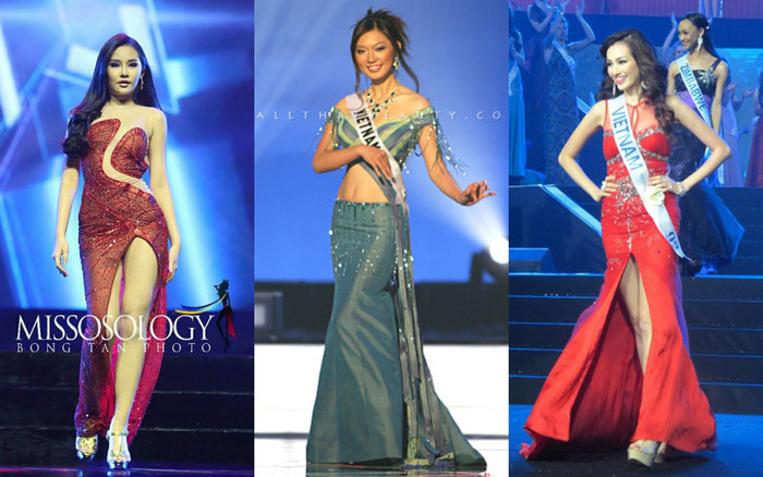 Những bộ đầm dạ hội bị fan sắc đẹp công kích của Hoa hậu Việt ở đấu trường Quốc tế Ảnh 2