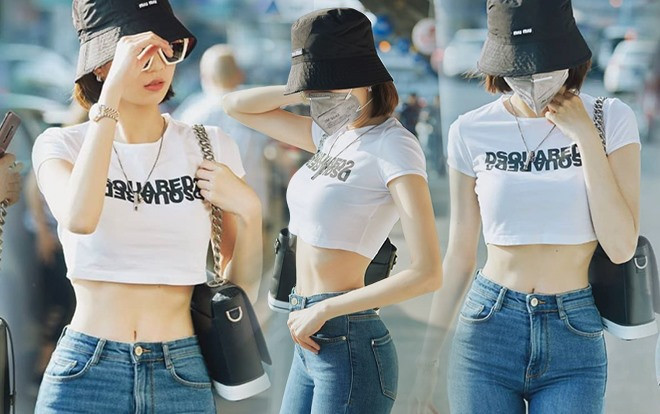 Ngọc Trinh với vòng eo con kiến sau tết càn quét 'sàn diễn thời trang' đường phố Ảnh 2