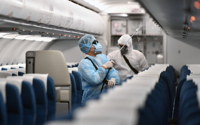 Vietnam Airlines khử trùng tất cả các tàu bay từ Trung Quốc cùng nhiều quốc gia khác khi về Việt Nam Ảnh 2