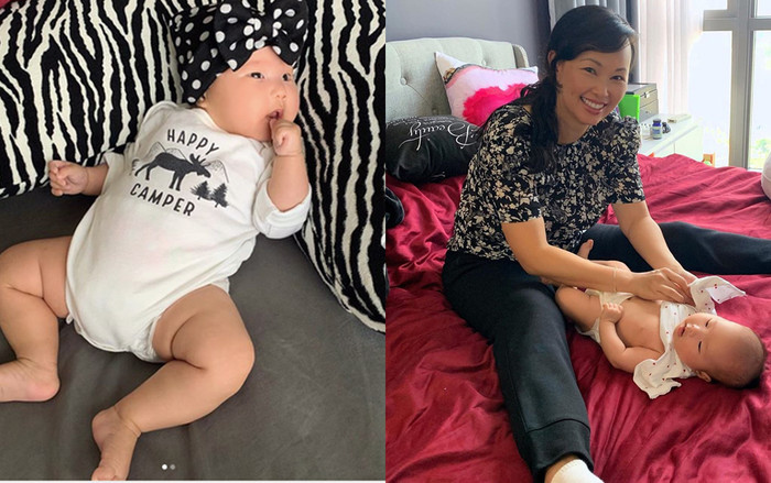 Mới gần 2 tháng tuổi, nhóc tỳ nhà Shark Linh đã ra dáng 'ca sĩ tương lai' với biểu cảm đáng yêu Ảnh 2