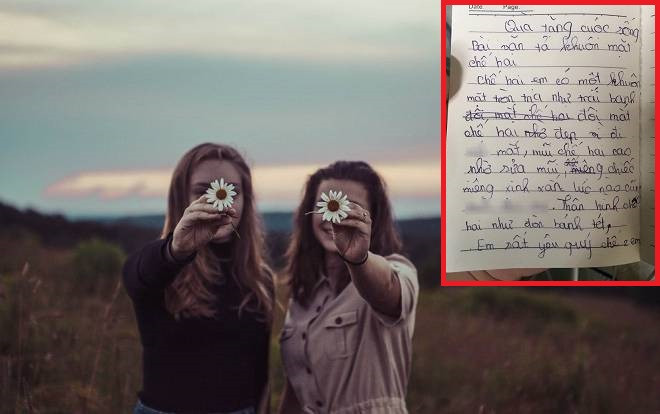 Cười ngất với bài văn tả chị gái của cô bé tiểu học: 'Khuôn mặt tròn như trái banh, mắt, mũi đã đi sửa' Ảnh 2