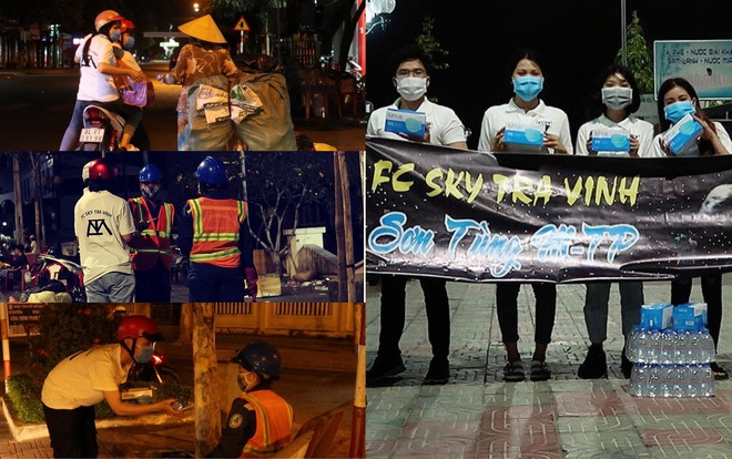 Fan Sơn Tùng M-TP ở Trà Vinh thực hiện chiến dịch tặng khẩu trang miễn phí cho công nhân vệ sinh đường phố Ảnh 2